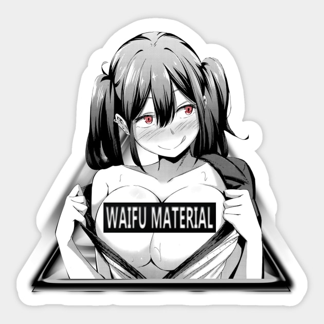 Waifu Material Otaku Aesthetic Vaporware Lewd Anime Babe T Shirt Waifu Material Hentai Lewd 